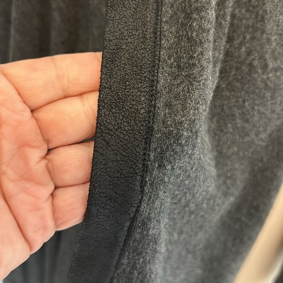 Feel The Piece Open Draped Fleece Jersey Cardigan - Picture 4 of 8